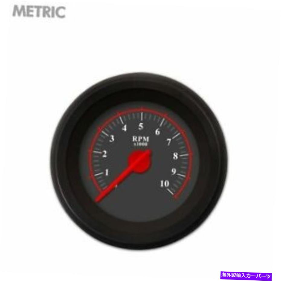 タコメーター タコメーターゲージ - オメガブラック、赤いモダンな針、ブラックトリムリング Tachometer Gauge - Omega Black, Red Modern Needles, Black Trim Rings【並行輸入品】 43,560円