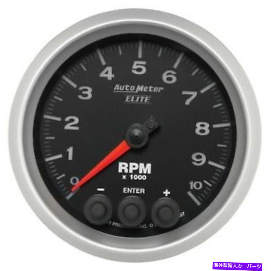 タコメーター Dash Tachometer 5697のAutometer Eliteシリーズ3-3/8インチサイズ0-10000 rpmアナログ AutoMeter Elite Series 3-3/8in Size 0-10000 Rpm Analog in Dash Tachometer 5697【並行輸入品】