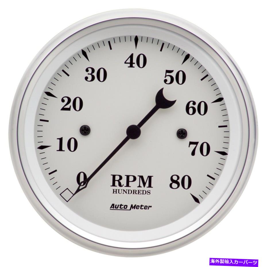 タコメーター 自動車1690古いタイムホワイト電気タコメーター Autometer 1690 Old Tyme White Electric Tachometer【並行輸入品】