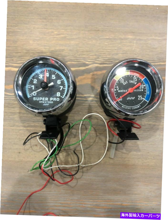 タコメーター スーパープロ競争タコメーター0-8000 rpm＆真空圧力計ブラック2.75 \