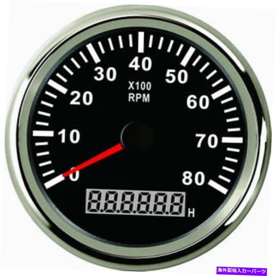 タコメーター 85mmブラックタコメーター0-8000RPM PMH3-BS-8KL（900-00027） 85mm Black tachometer 0-8000rpm PMH3-BS-8KL (900-00027)【並行輸入品】