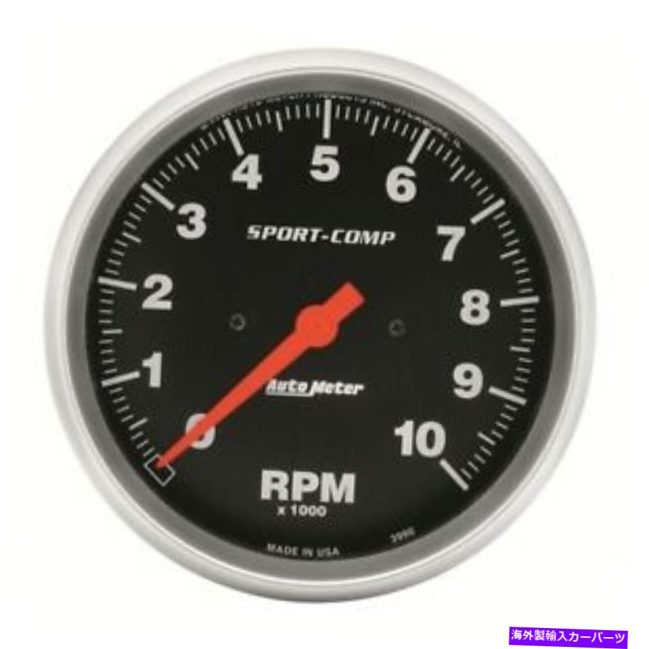タコメーター Autometer 3990 Sport-Comp In-Dash電気タコメーター AutoMeter 3990 Sport-Comp In-Dash Electric Tachometer【並行輸入品】
