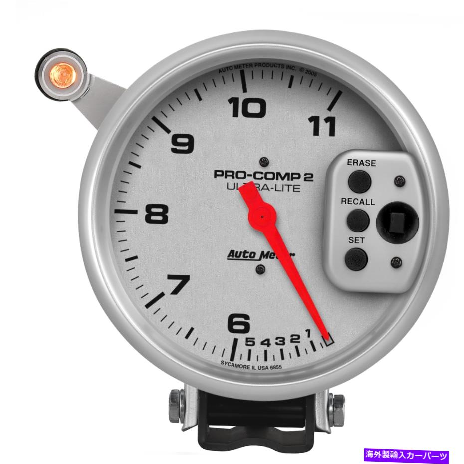 タコメーター 自動車6855ウルトラライトデュアルレンジタコメーター AutoMeter 6855 Ultra-Lite Dual Range Tachometer【並行輸入品】