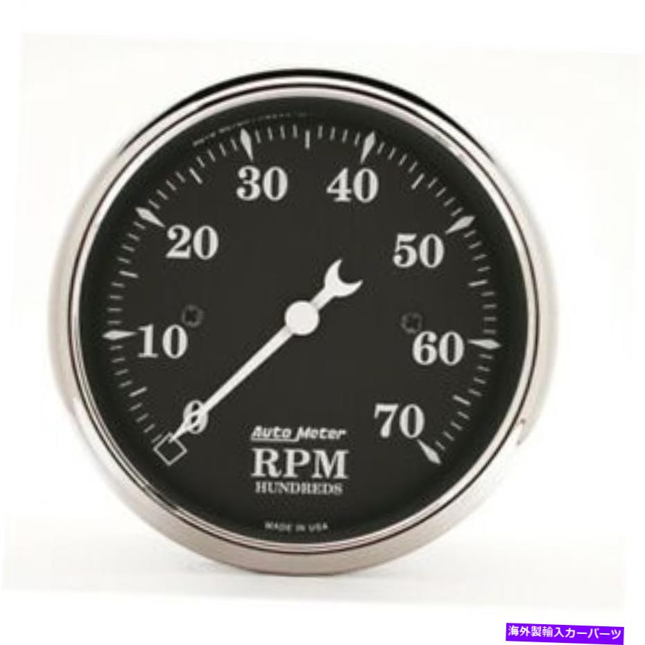 タコメーター 自動車1798古いタイムブラック電気タコメーター AutoMeter 1798 Old Tyme Black Electric Tachometer【並行輸入品】