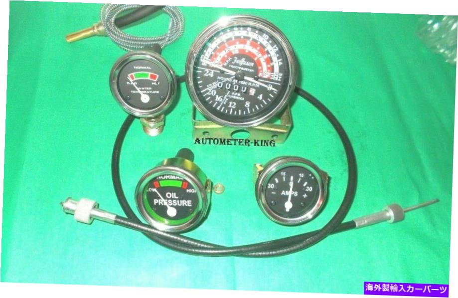 タコメーター Massey Harris 50 Ferguson 50トラクタータコメーター＆ゲージキットとタチョケーブル Massey Harris 50 Ferguson 50 tractor tachometer & guages kit with tacho cable【並行輸入品】