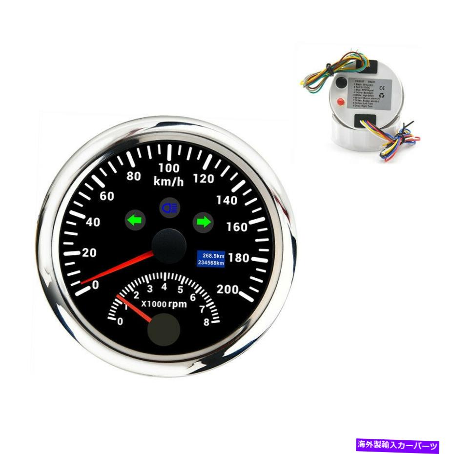 タコメーター LCDディスプレイステッピングモーターGPSスピードメーターとカーボートのタコメーターATV ATV 9-32V LCD Display Stepper Motor GPS Speedometer With Tachometer For Car Boat ATV 9-32V【並行輸入品】