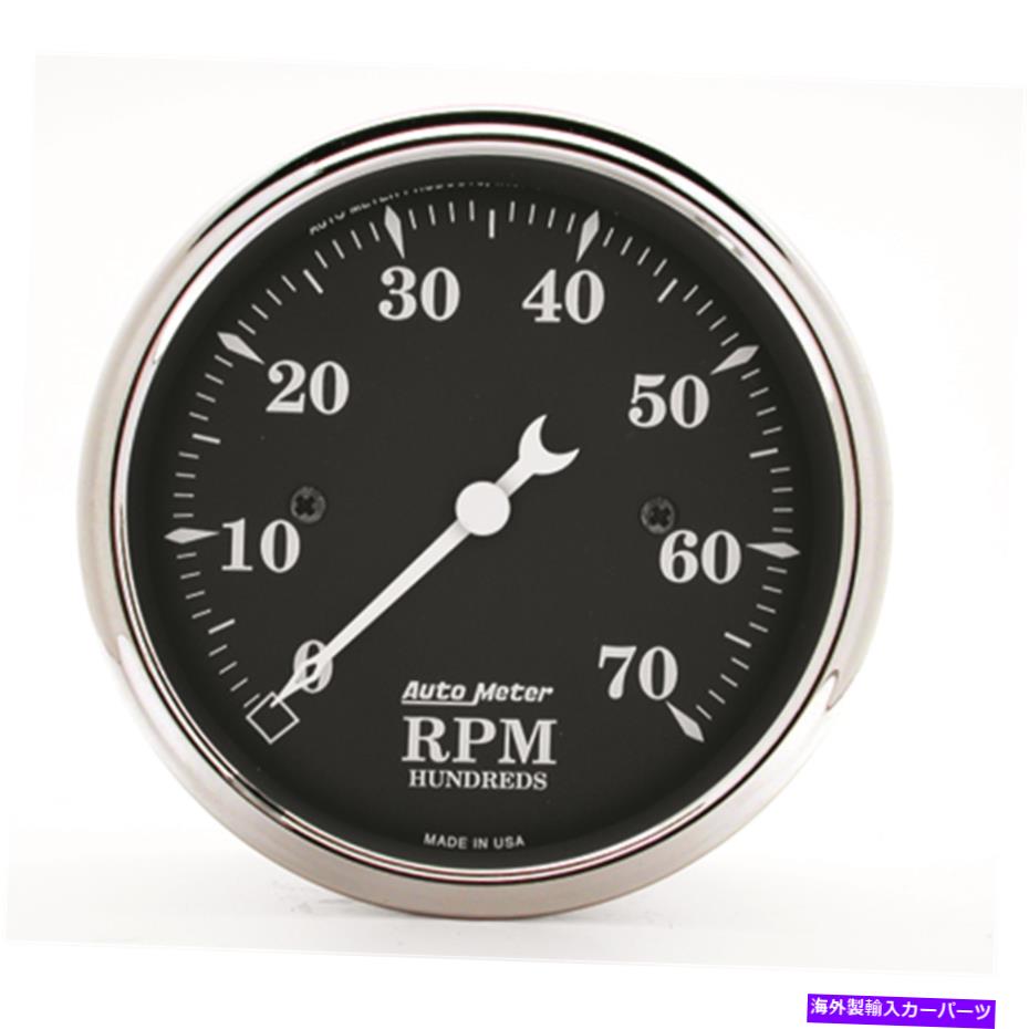 タコメーター 自動車1798古いタイムブラック電気タコメーター AutoMeter 1798 Old Tyme Black Electric Tachometer【並行輸入品】
