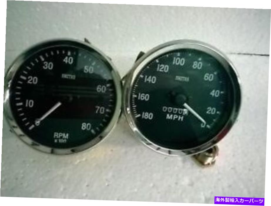 タコメーター スミスレプリカ100 mmスピードメーター180 mphアンチクロックタコメータークロックワイズ Smiths Replica 100 mm Speedometer 180 MPH anti clock Tachometer clock wise【並行輸入品】