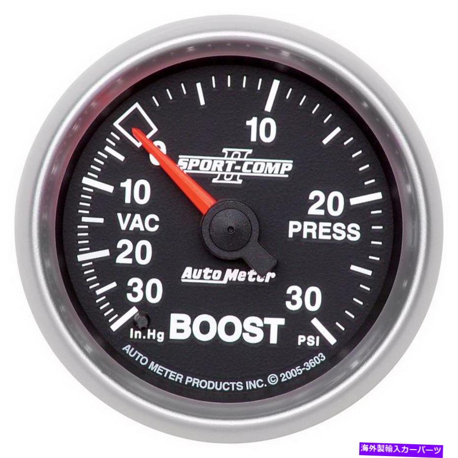 タコメーター Autometer 3603 Sport-Comp II機械的ブースト/真空ゲージ AutoMeter 3603 Sport-Comp II Mechanical Boost/Vacuum Gauge【並行輸入品】 49,632円