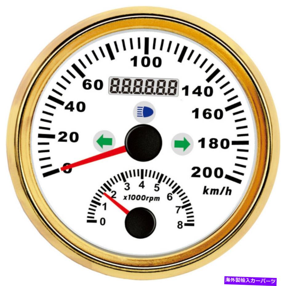 タコメーター 85mm gps速度計0-200km/hのタコメーターゲージ8000 rpm for car motorcycle boat 85mm GPS Speedometer 0-200Km/h Tachometer Gauge 8000 RPM for Car Motorcycle Boat【並行輸入品】