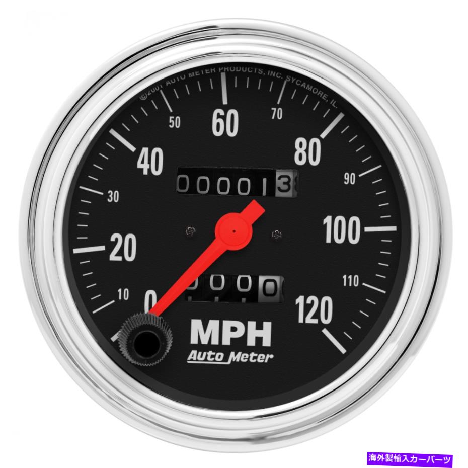 タコメーター 自動車2492従来のクロム機械速度計 AutoMeter 2492 Traditional Chrome Mechanical Speedometer【並行輸入品】