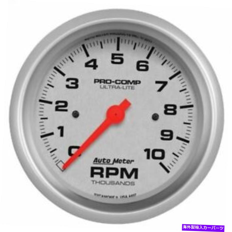 タコメーター ダッシュタックの自動車ウルトラライト87.5mm 10k rpm -4497 Autometer Ultra-Lite 87.5mm 10K RPM In Dash Tach - 4497【並行輸入品】