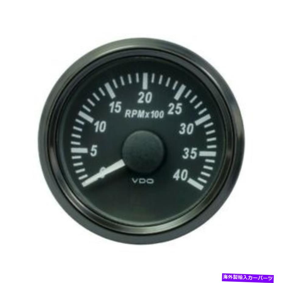 タコメーター VDOシングルビュータコメーター4.000 rpmブラック52 mm- 2 1/16 'A2C3833030001 VDO SingleViu Tachometer 4.000 RPM Black 52 mm- 2 1/16' A2C3833030001【並行輸入品】