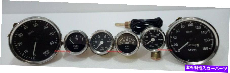 タコメーター Smiths-52mm-Kit- Temp-Oil燃料ボルトゲージMPH速度計タコメーターレプリカ Smiths-52mm-Kit- Temp-Oil Fuel Volt Gauge mph Speedometer Tachometer-Replica【並行輸入品】