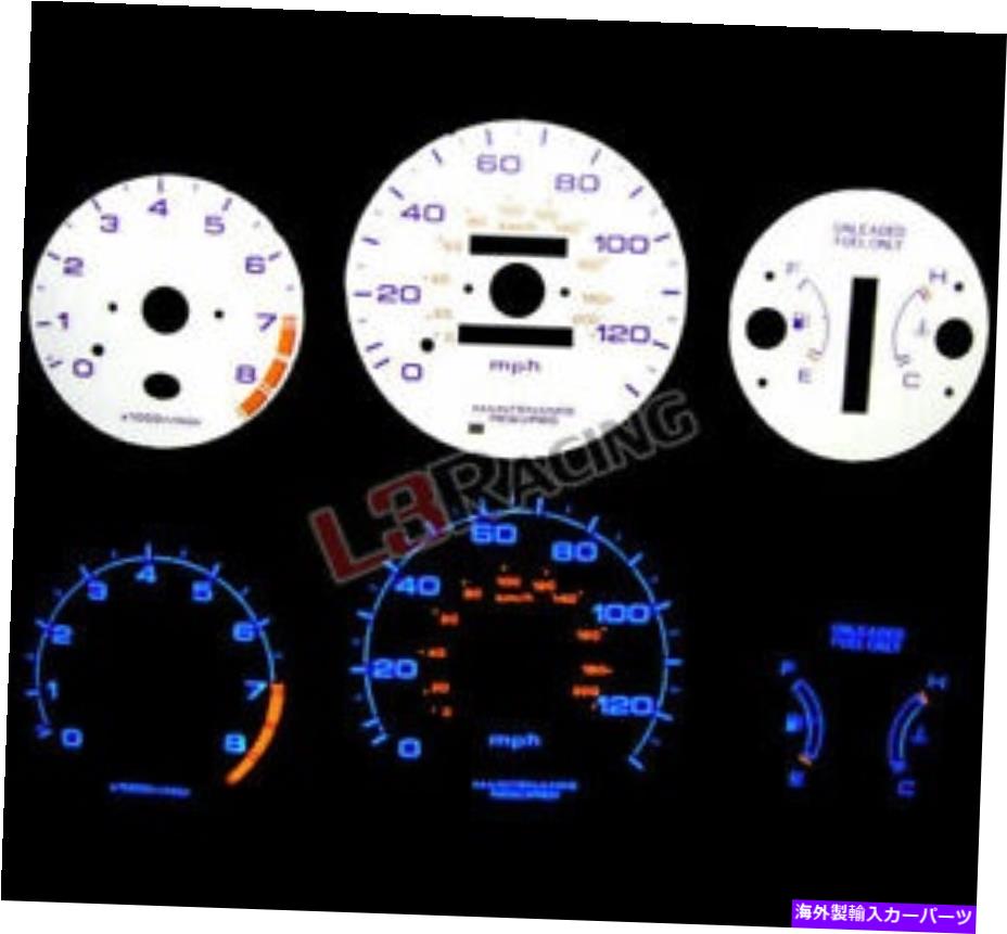 タコメーター 96-00ホンダシビックw/タックリバースブルーエルグローホワイトゲージ 96-00 Honda Civic AT w/Tach Reverse Blue El Glow White Gauge【並行輸入品】|Us Custom Parts Shop USDM