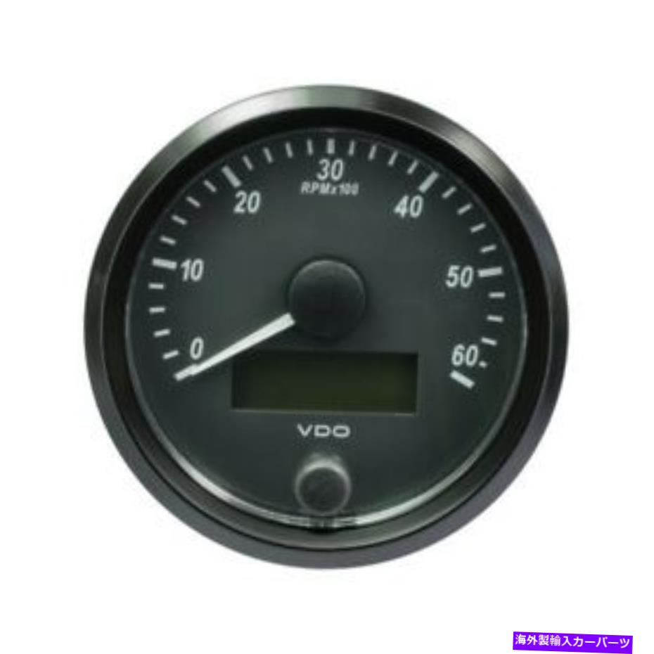 タコメーター VDOシングルビュータコメーターゲージ6.000 rpmブラック80mm-3 1/8 'A2C3833010001 VDO SingleViu Tachometer Gauge 6.000 RPM Black 80mm-3 1/8' A2C3833010001【並行輸入品】 48,576円