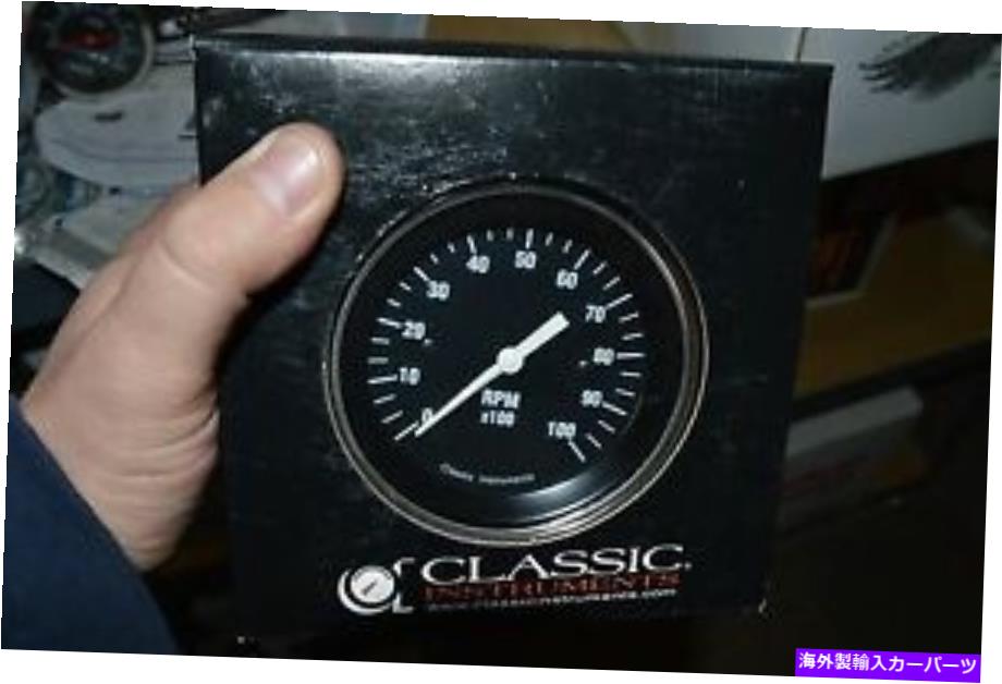 タコメーター クラシックインストゥルメントホットロッドシリーズオールドスクールタックX100 10K古いストック classic instruments hot rod series old school tach x100 10k old stock【並行輸入品】