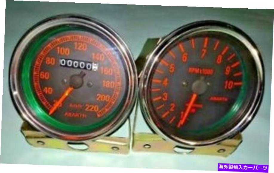 タコメーター アバルト速度計 +タコメーター85 mmクロムベゼル Abarth Speedometer + tachometer 85 mm chrome bezel【並行輸入品】 44,902円