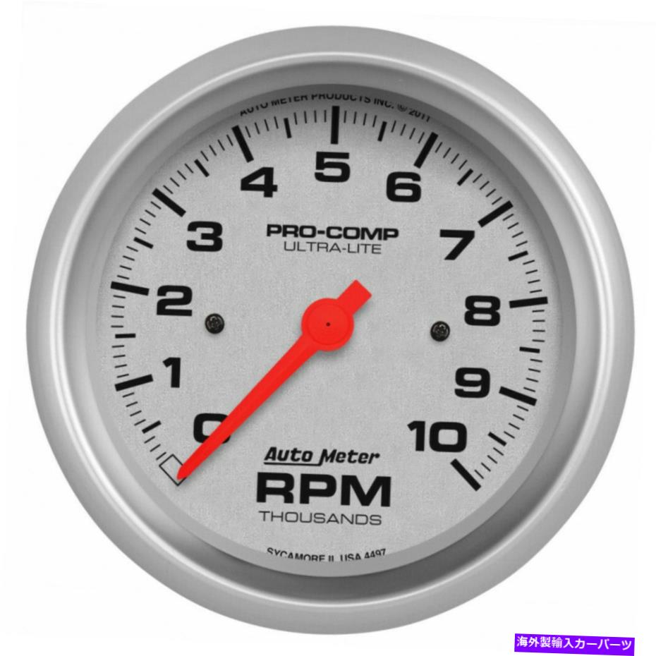 タコメーター ダッシュメーターのウルトラライト87.5mm 10k rpmの自動車 AutoMeter In Dash Tachometer Ultra-Lite 87.5mm 10K RPM【並行輸入品】