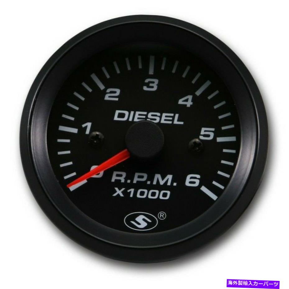 タコメーター ディーゼルエンジン用ダッシュの52 mmユニバーサルタコメーターオルタネーター用6000 rpm 52 mm Universal Tachometer In Dash For Diesel Engine 6000 RPM For Alternator【並行輸入品】 42,757円