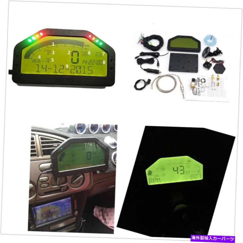 タコメーター ポータブル車両ダッシュレースディスプレイBluetoothセンサーダッシュボードLCDスクリーンメーター Portable Vehicles Dash Race Display Bluetooth Sensor Dashboard LCD Screen Meter【並行輸入品】