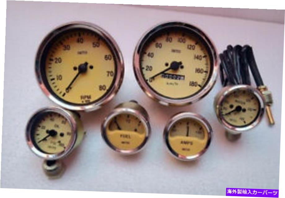 タコメーター Smiths Gauges Kit Temp-Oil-Fuel-Amp-Gauge-Speedomer-Tachomer Magnolia Cream Smiths Gauges Kit Temp-Oil-Fuel-Amp-Gauge-Speedometer-Tachometer Magnolia Cream【並行輸入品】