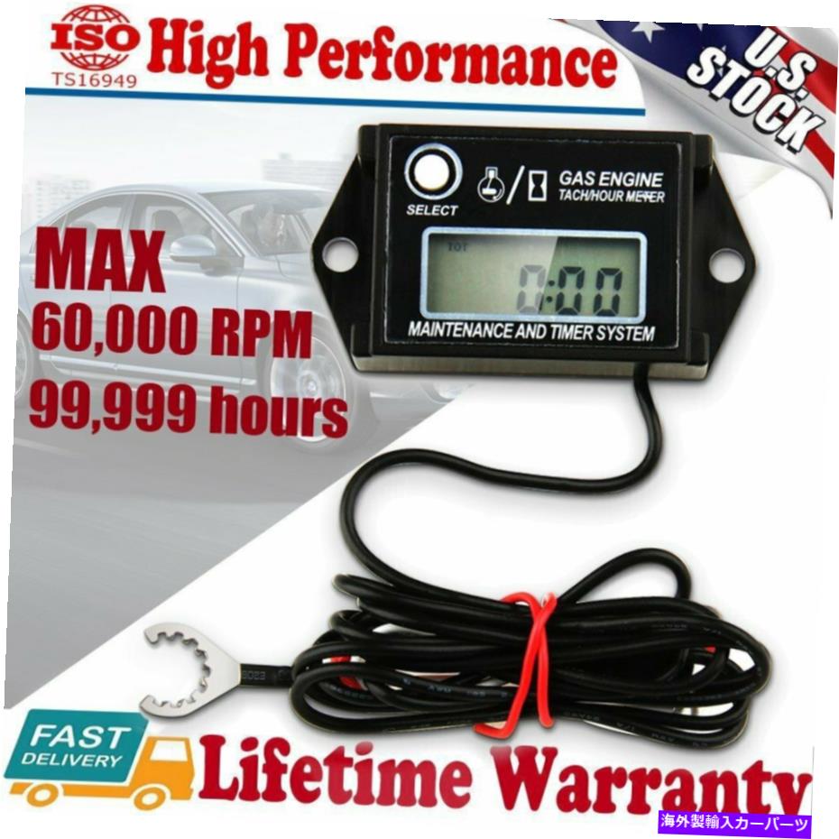 タコメーター 小さな防水デジタルタコメーターTach Briggs Digital Hour Job Meter Meterジョブタイマー