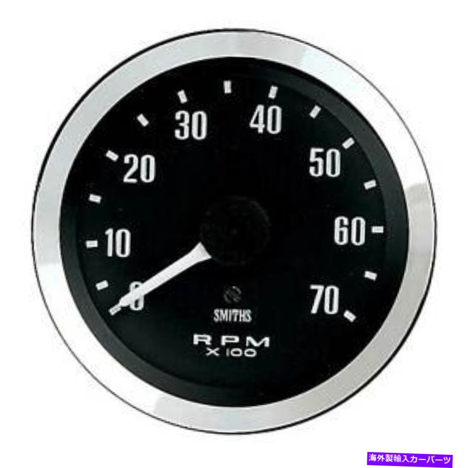 タコメーター スミスクラシックタコメーター / REVカウンター直径100mm /黒顔 / 4シリンダー Smiths Classic Tachometer / Rev Counter 100mm Diameter / Black Face / 4 Cylinder【並行輸入品】