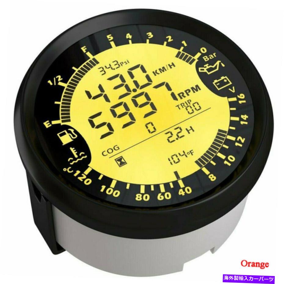 タコメーター 85mm 6-in-1Multi-function gps speedometer car油圧燃料タコメーターゲージ 85mm 6-in-1Multi-Function GPS Speedometer Car Oil Pressure Fuel Tachometer Gauge【並行輸入品】