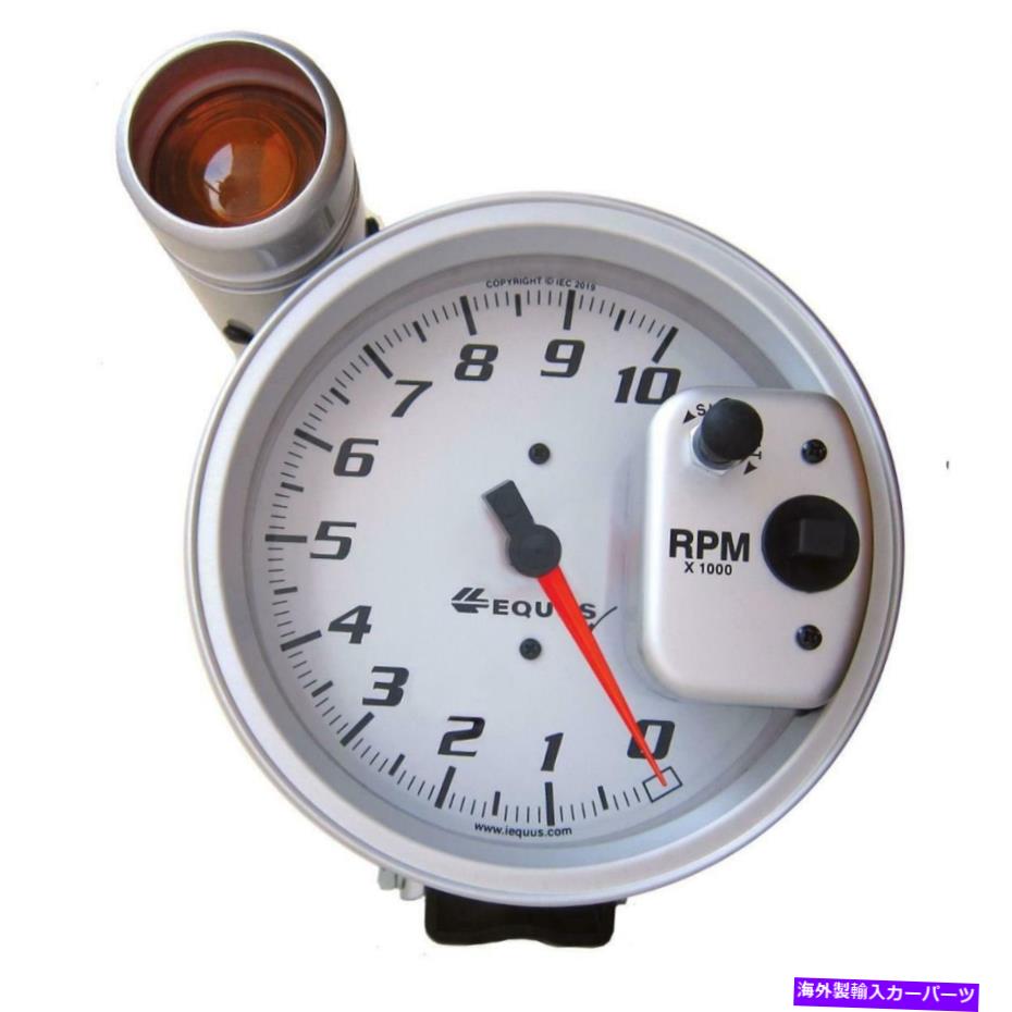 タコメーター Equus E6081S 6000シリーズ5インチシルバータコメーター、10,000 rpm Equus E6081S 6000 Series 5 Inch Silver Tachometer, 10,000 RPM【並行輸入品】