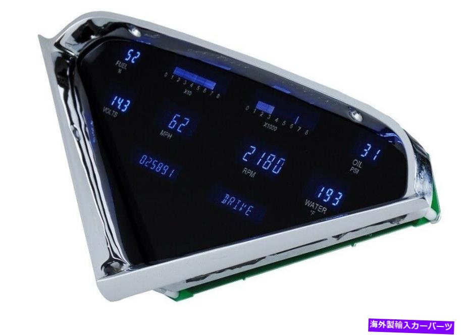 タコメーター ダコタデジタルVFD3-55C-PU-Z 1955-59シボレーピックアップトラックゲージ計器システム Dakota Digital VFD3-55C-PU-Z 1955-59 Chevy Pickup Truck Gauge Instrument System【並行輸入品】