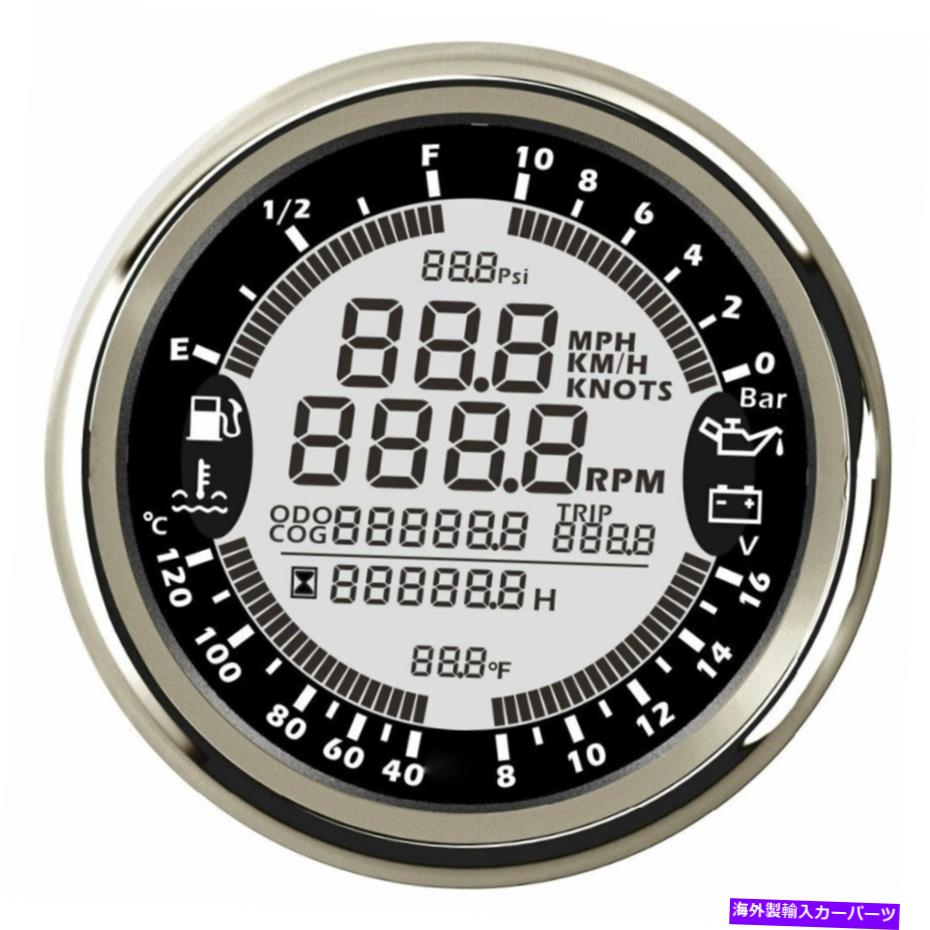 タコメーター 6-in-1多機能GPS速度計圧力計タコメーターをbackl 8V-16V 6-IN-1 MULTIFUNCTION GPS SPEEDOMETER PRESSURE GAUGE TACHOMETER WITH BACKL 8V-16V【並行輸入品】