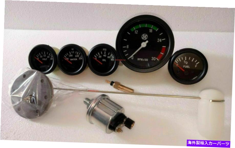 タコメーター 電気タチョRPM 85 mm 52 mmボルト温度油圧燃料3センサーユニット Electrical Tacho RPM 85 mm 52 mm Volt Temp Oil pressure Fuel 3 Sensor Units【並行輸入品】
