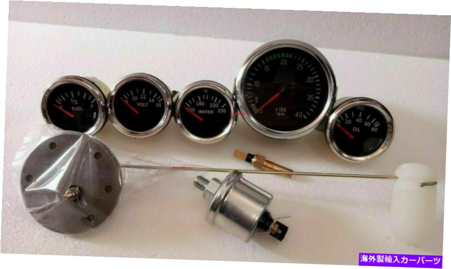 タコメーター 電気タチョRPM 85 mm 52 mmボルト温度油圧燃料3センサーユニット Electrical Tacho RPM 85 mm 52 mm Volt Temp Oil pressure Fuel 3 Sensor Units【並行輸入品】