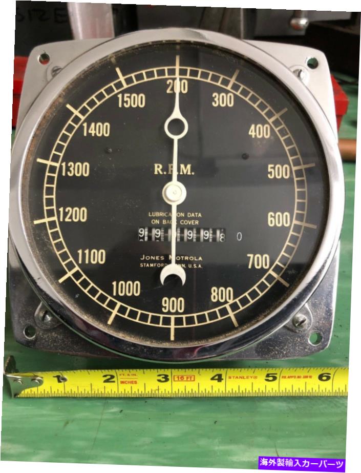 タコメーター ヴィンテージマリンジョーンズモトローラクロームメッキブラスタコメータータイプCS7 Vintage Marine Jones Motorola Crome Plated Brass Tachometer Type Cs7【並行輸入品】