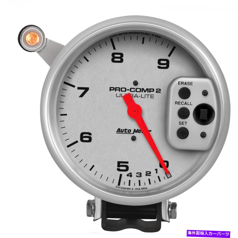 タコメーター 自動車6854ウルトラライトデュアルレンジタコメーター AutoMeter 6854 Ultra-Lite Dual Range Tachometer【並行輸入品】