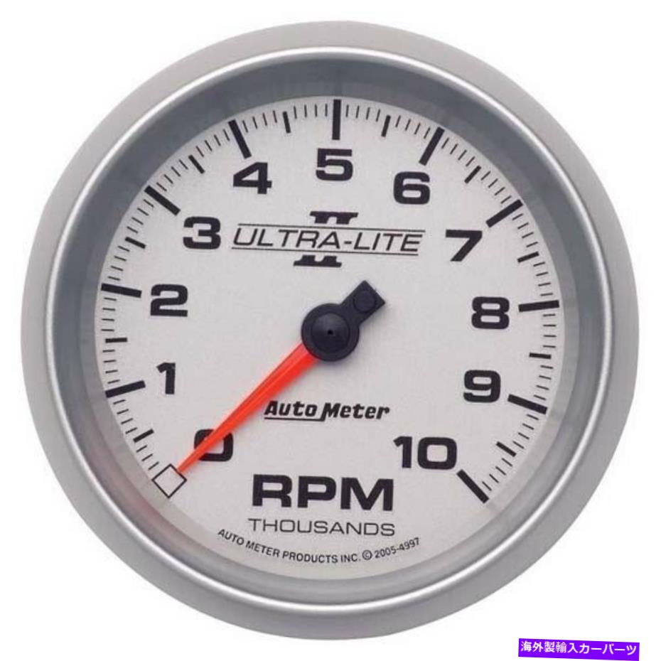 タコメーター 自動車4997ウルトラライトIIエアコアインダッシュタック、10K、3-3/8インチ AutoMeter 4997 Ultra-Lite II Air-Core In-Dash Tach,10k,3-3/8 Inch【並行輸入品】