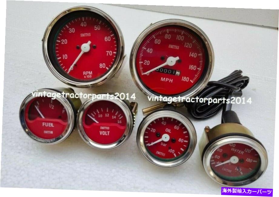 タコメーター Smiths Replica 52mm Kit- Temp + Oil + Fuel + Voltgauge + Speedo + Tachomer 85 mm Smiths Replica 52mm Kit- Temp + Oil + Fuel + voltGauge+ Speedo+ Tachometer 85 mm【並行輸入品】