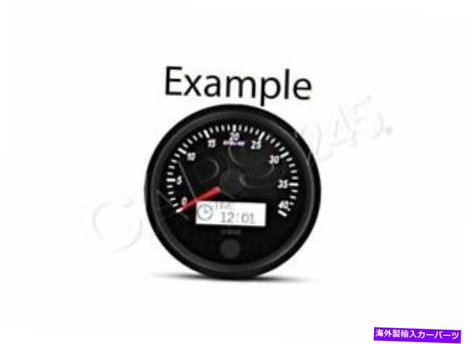 タコメーター タコメーターブラック2000 rpm 80 mm 3 1/8 \