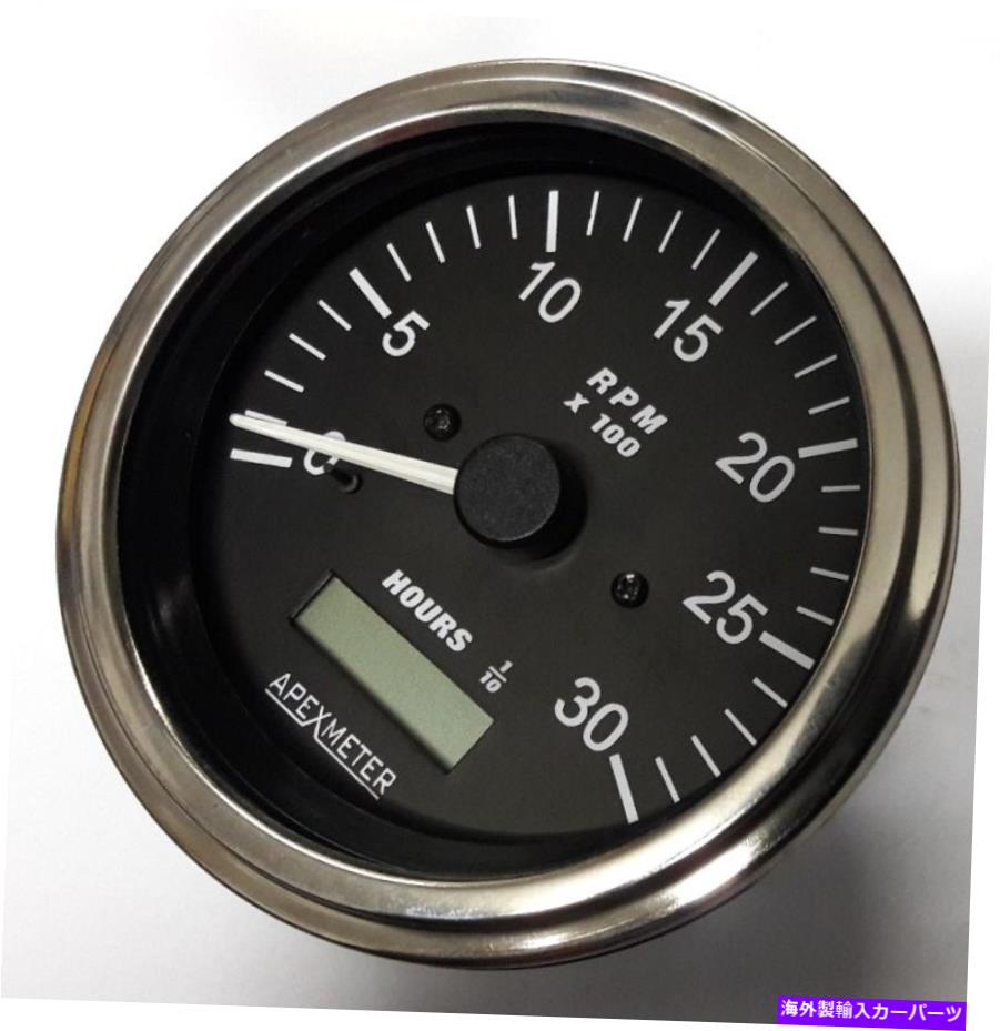 タコメーター タコメーター/時間メーター0-3000 RPM磁気ピックアップセンサーSAE BEZEL +センサー +24V NEW Tachometer/Hourmeter 0-3000 RPM Magnetic Pickup sensor SAE Bezel+Sensor +24V new【並行輸入品】