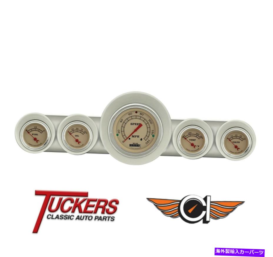 タコメーター 1959-60シボレーインパラカーヴィンテージゲージセットTach Classic Instruments CH59VT65 1959-60 Chevrolet Impala Car Vintage Gauge Set Tach Classic Instruments CH59VT65【並行輸入品】