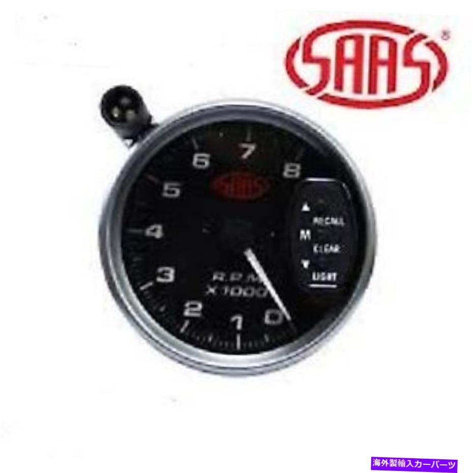 タコメーター SaaS 3 3/4インチタチョLEDシフトライト SAAS 3 3/4 inch Tacho With Led Shift Light【並行輸入品】