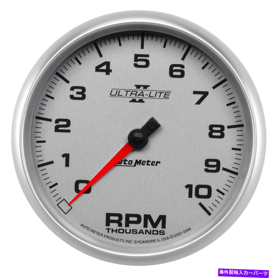 タコメーター Autometer 4998 Ultra-Lite IIタコメーターゲージ5インチ、電気 AutoMeter 4998 Ultra-Lite II Tachometer gauge 5 in., Electrical【並行輸入品】
