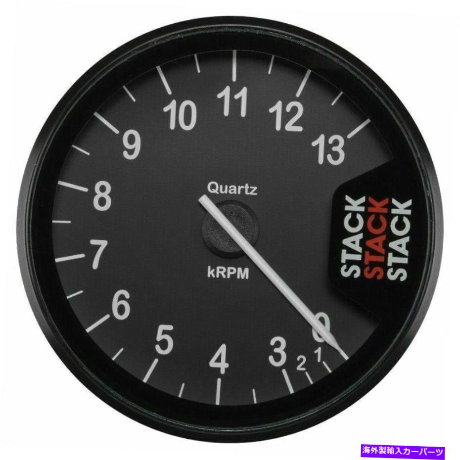 タコメーター Autometer Stack Clubman Tachemer 80mm 0-3-13K RPM-Black Autometer Stack Clubman Tachometer 80mm 0-3-13K RPM - Black【並行輸入品】