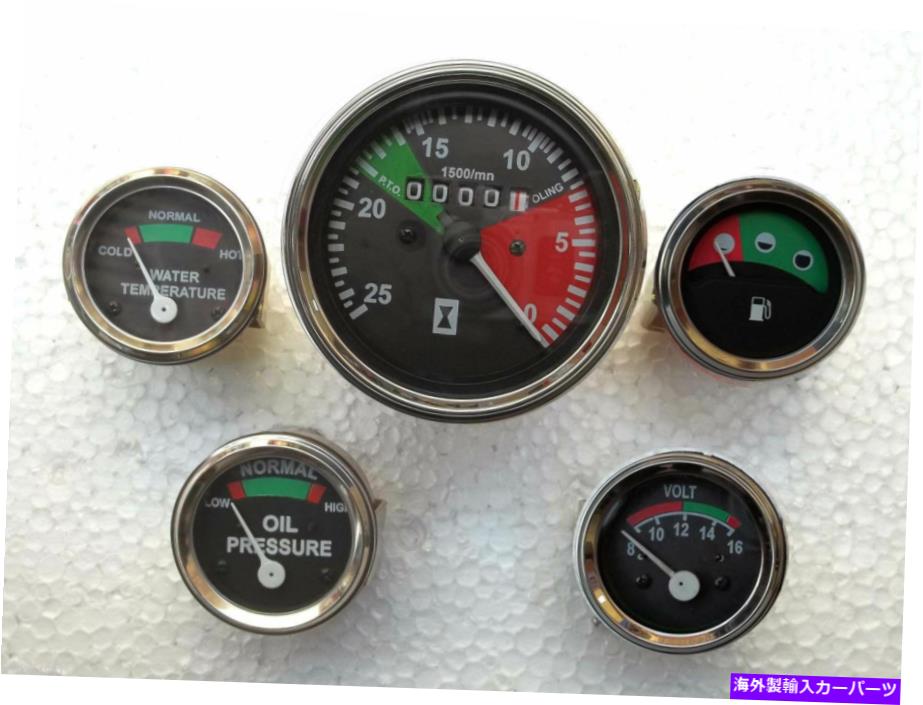 タコメーター Massey Fergusonゲージキットメーター温度ゲージ油圧ボルト燃料 Massey Ferguson Gauge Kit- Tachometer Temp Gauge Oil Pressure Volt Fuel【並行輸入品】