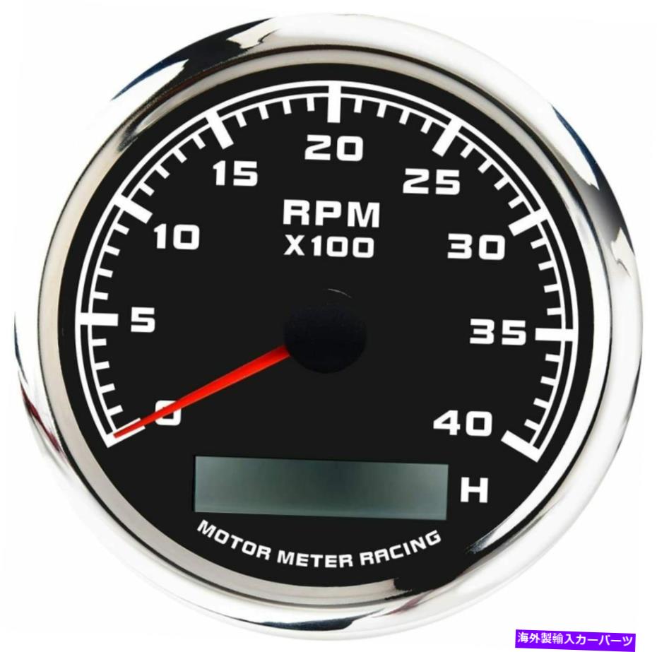 タコメーター w Pro 85 mmタコメーター、時間メーター4000 rpm車両マリンボート用防水 W PRO 85 mm Tachometer with Hour Meter 4000 RPM Waterproof For Car Marine Boat【並行輸入品】