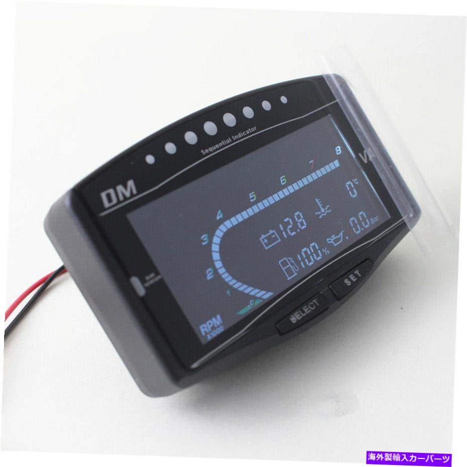 タコメーター 5IN1カーLCDデジタルオイル圧力 +ボルト +ウォーターオイル温度ボルトタチョバーゲージ 5in1 Car LCD Digital Oil Pressure + Volt + Water Oil Temp Volt Tacho Bar Gauge【並行輸入品】