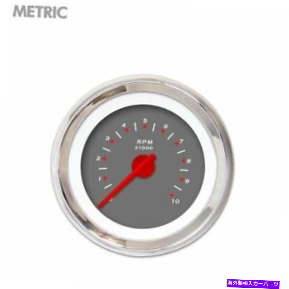 タコメーター タコメーターゲージ-Pegged Dark Grnay、Red Modern Needles、Chromeトリムリング Tachometer Gauge - Pegged Dark Grnay, Red Modern Needles, Chrome Trim Rings【並行輸入品】