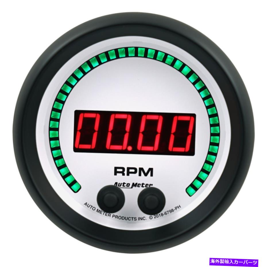 タコメーター オートメーター＃6798-PH 3-3/8 16K RPMタコメーターエリートデジタルPHシリーズ AUTO METER #6798-PH 3-3/8 16K RPM Tachometer Elite Digital PH Series【並行輸入品】
