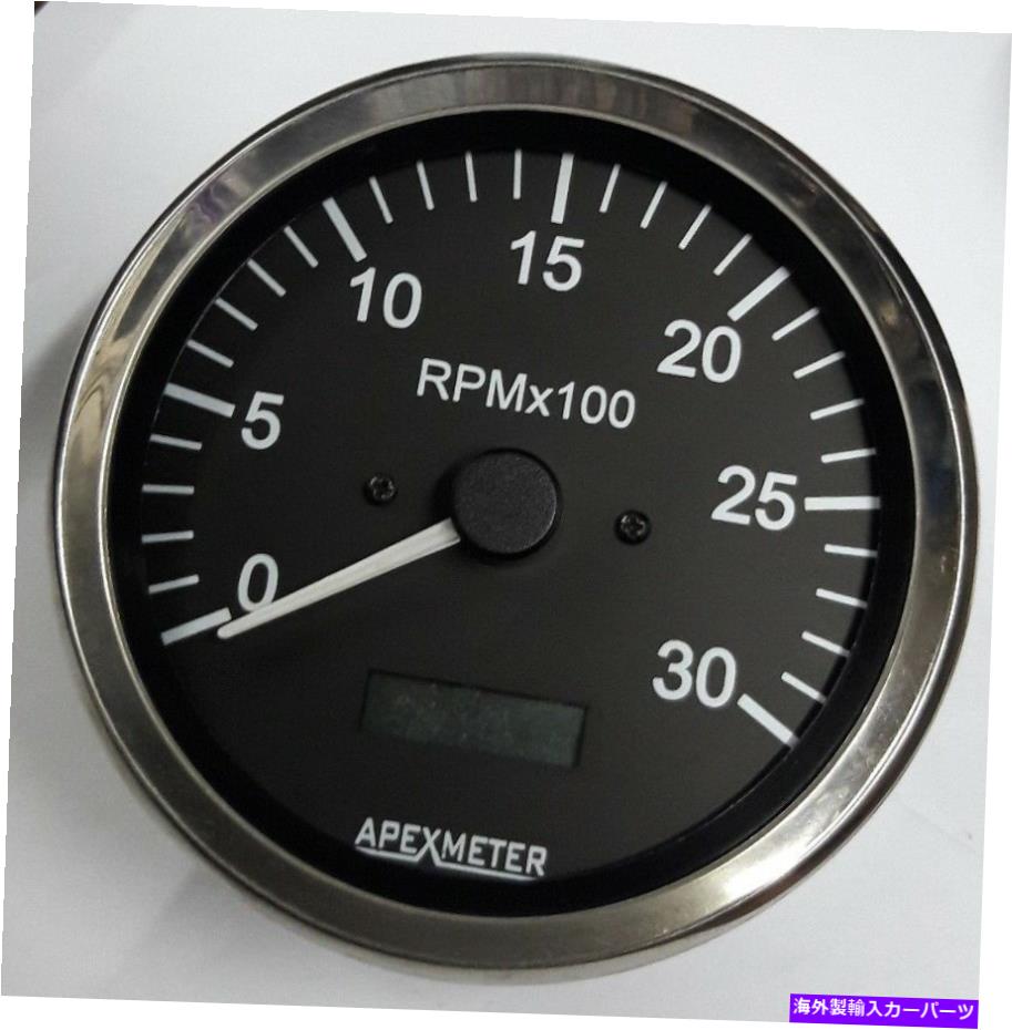 タコメーター タコメーター/時間メーター0-3000 rpm磁気ピックアップゲージクロムベゼル100mm dia Tachometer/Hourmeter 0-3000 RPM Magnetic pickup Gauge Chrome Bezel 100mm Dia【並行輸入品】